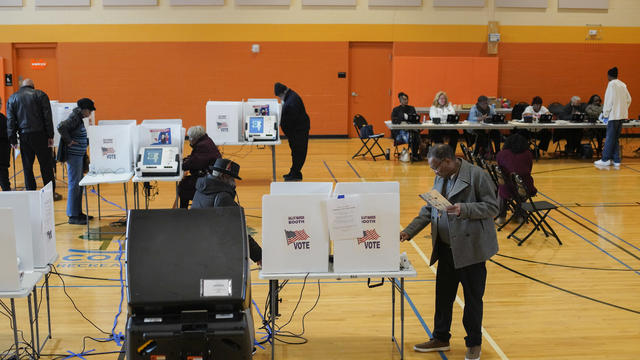 Voters Head The Polls In Ohio For The Primary Election 