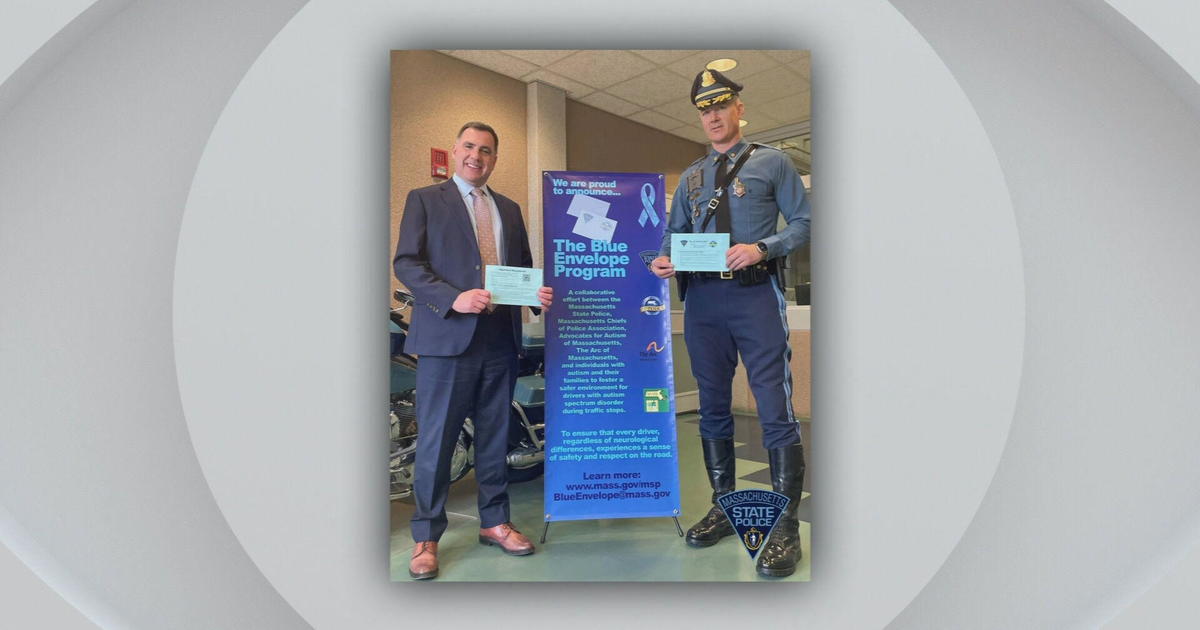 Massachusetts State Police will now recognize Blue Envelope program for drivers with autism