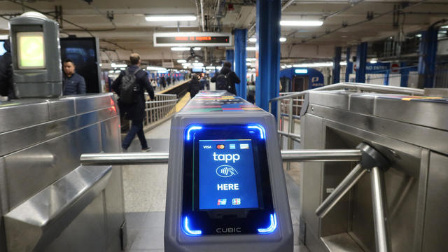 NJ Transit Tapp Payment System Turnstile in New York City 