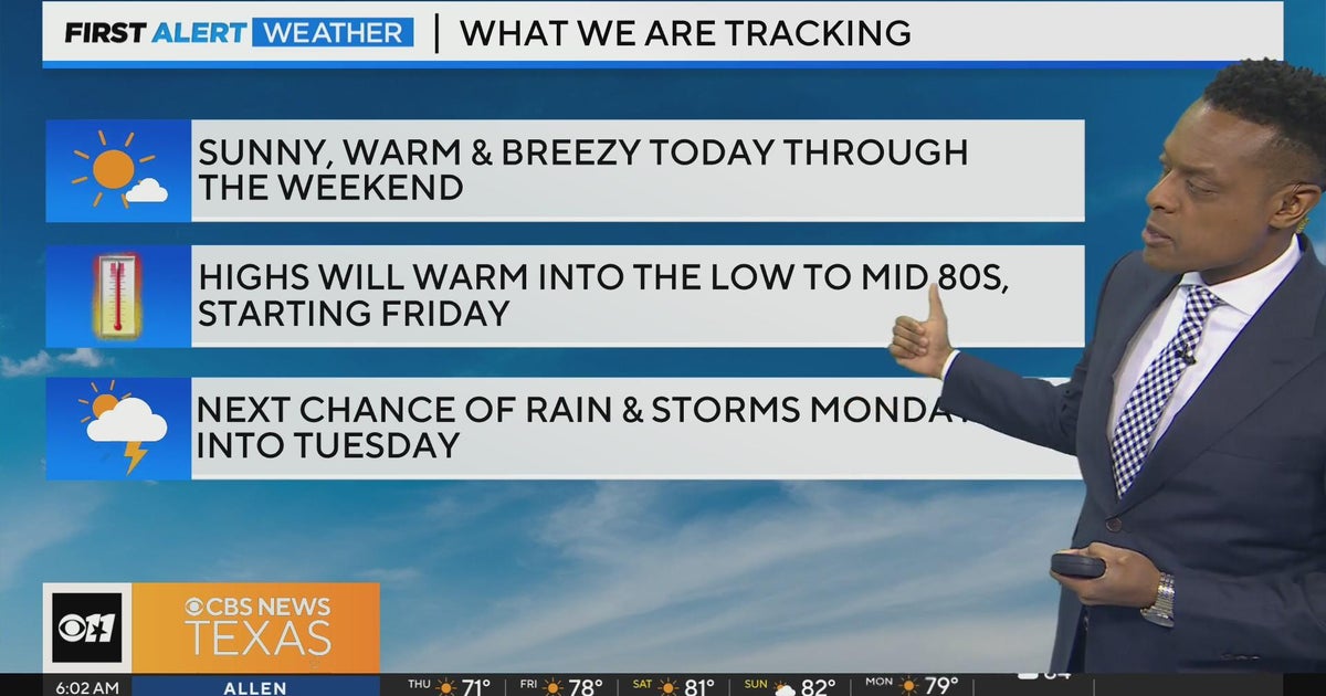 Your week wraps up with warmth and sunshine! - CBS Texas