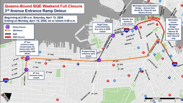 third avenue entrance ramp detour 