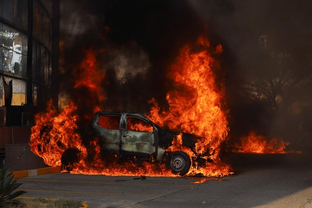 Students from Ayotzinapa Teacher Training College vandalize Guerrero Government's Palace, in Chilpancingo