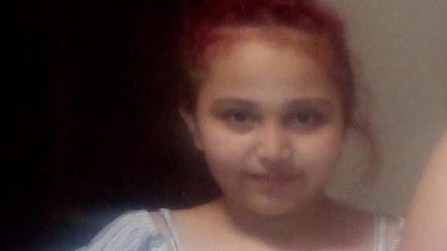 Generic police lights and yellow police tape at crime scene 