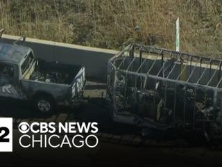 Vehicle fire snags Jane Addams Memorial Tollway outside Chicago