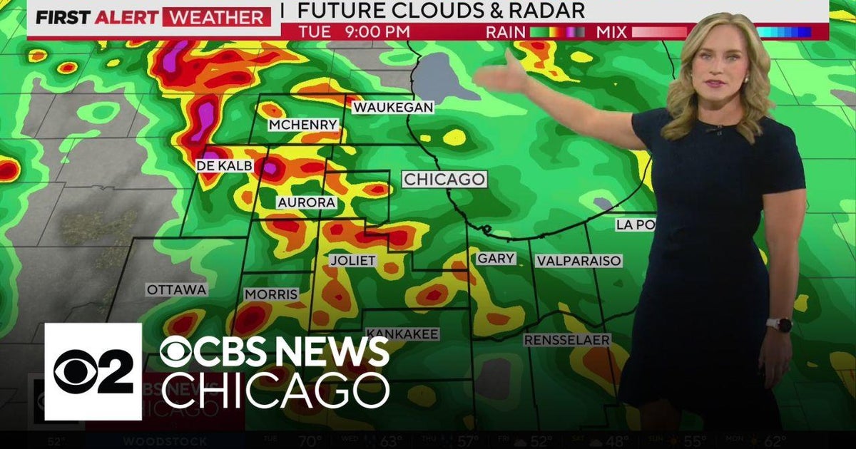 Severe storms possible Tuesday night in Chicago - CBS Chicago
