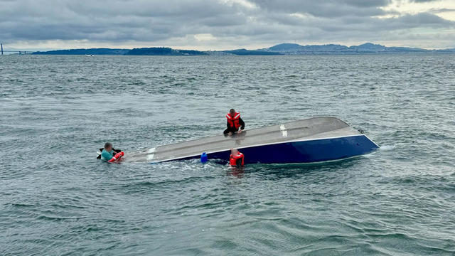 San Francisco capsized boat 