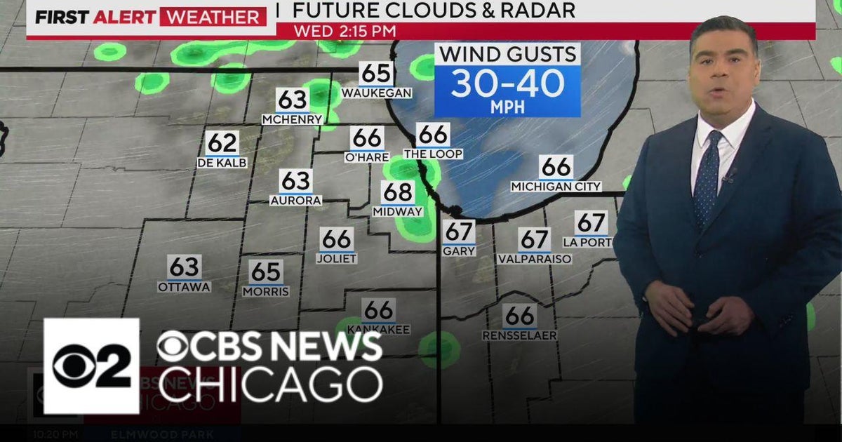 Small chance of storms in Chicago area Wednesday morning - CBS Chicago