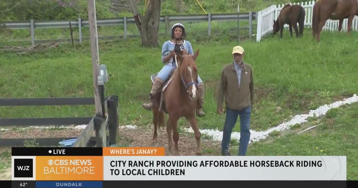 Janay rides a horse and learns about City Ranch's outreach in Baltimore ...