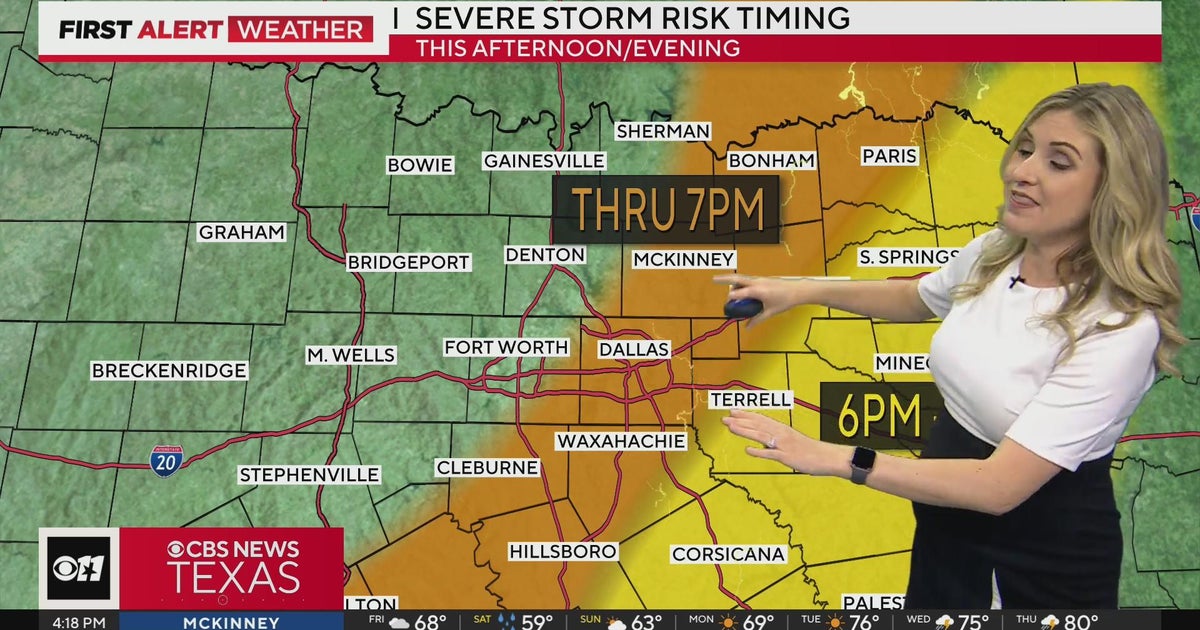Cold front moving through western metroplex - CBS Texas