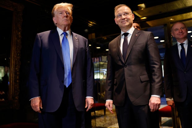Donald Trump Meets With Polish President Duda At Trump Tower