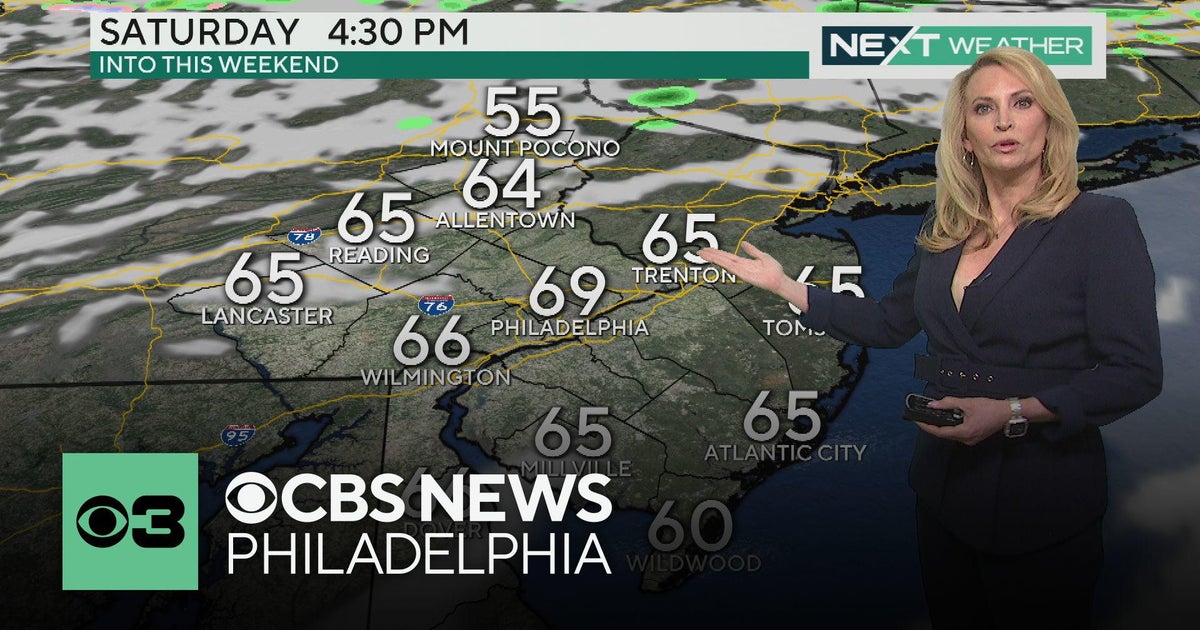 Clouds give way to some afternoon sunny weather around Philadelphia ...