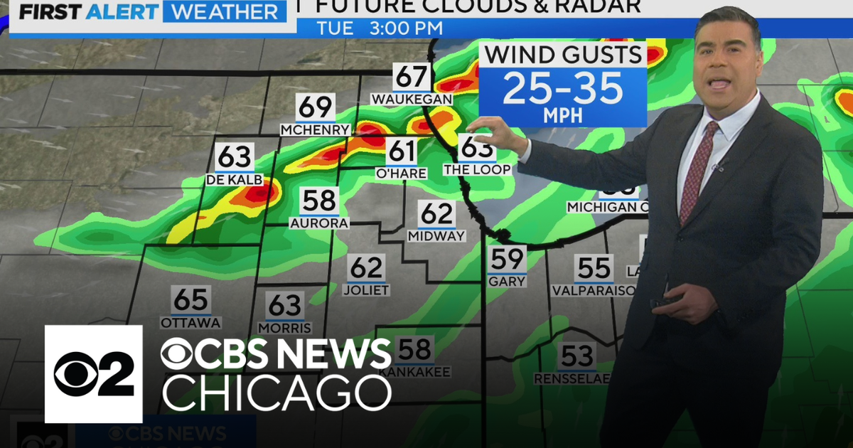 Showers expected Tuesday in Chicago area with more storms on the way ...