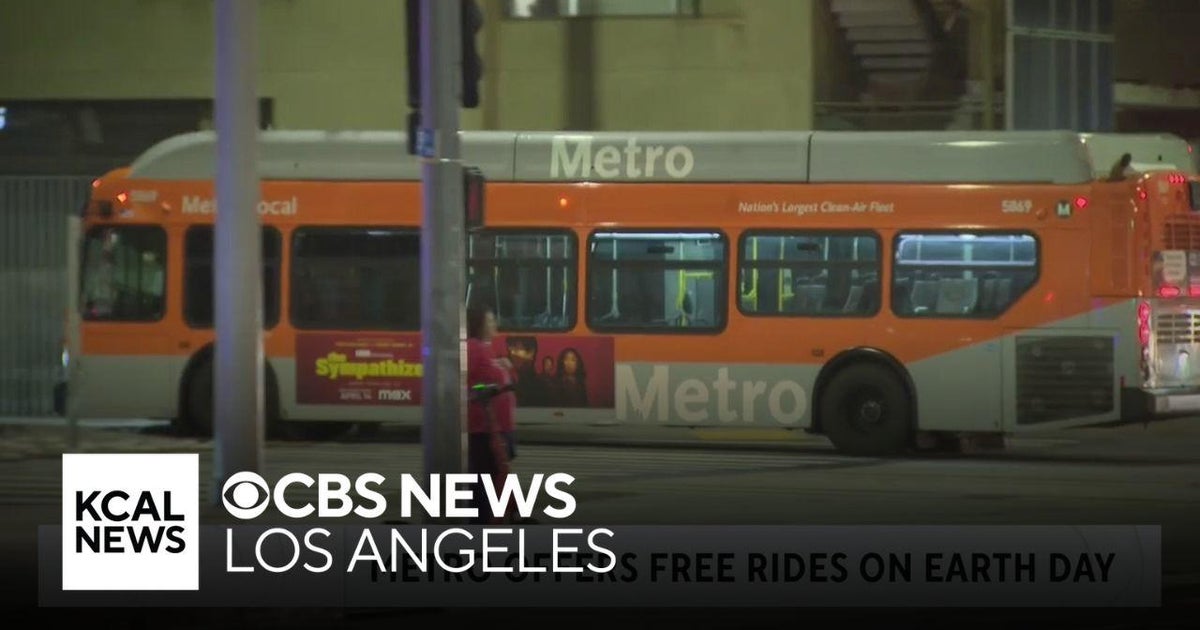 Metro offering free rides on Monday to celebrate Earth Day - CBS Los ...