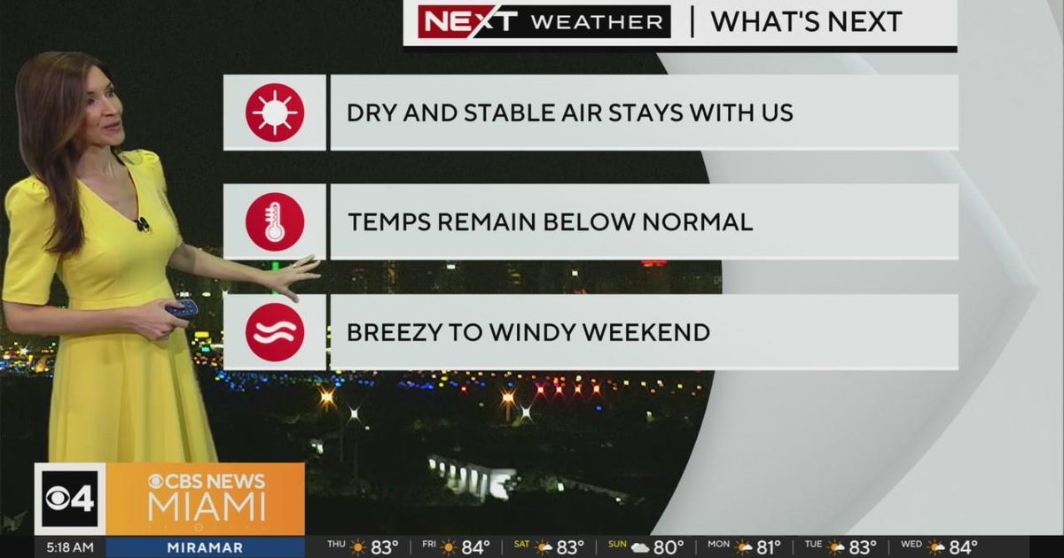 South Florida Weather for Thursday 4/25/2024 5AM - CBS Miami