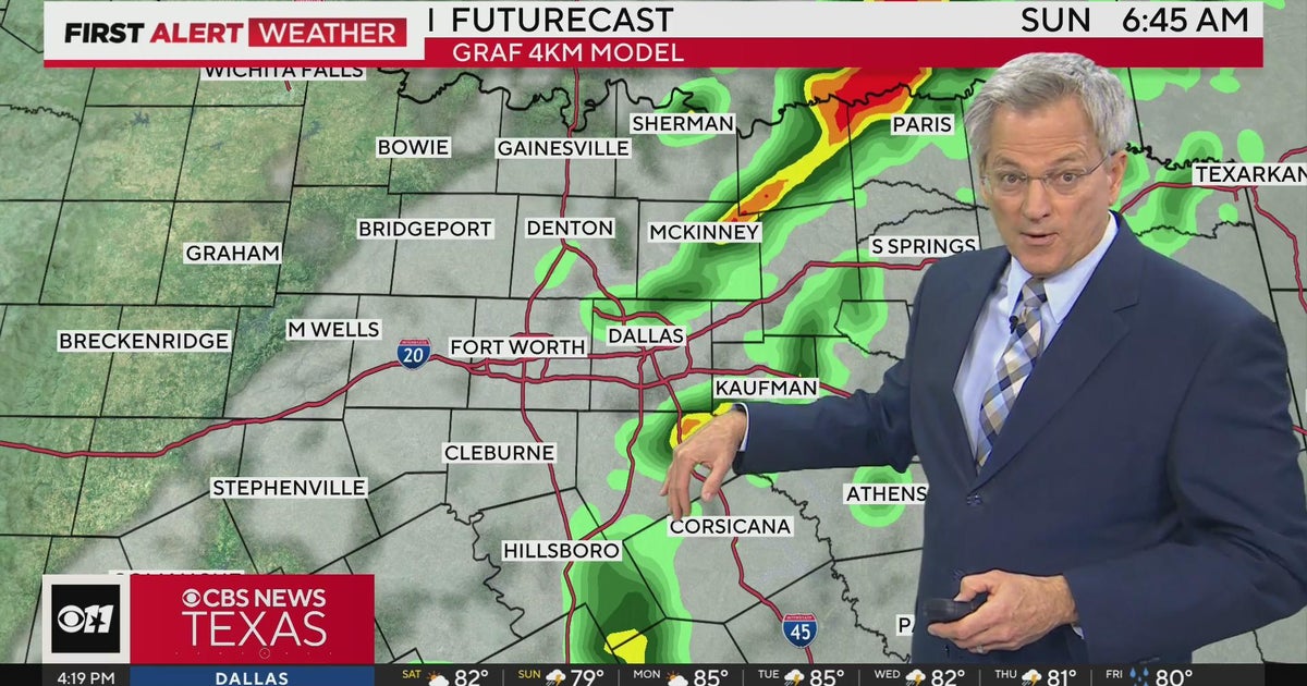Several rounds of weekend storms expected in North Texas - CBS Texas