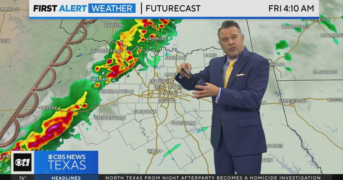 Rainy Friday & weekend on the way for North Texas - CBS Texas