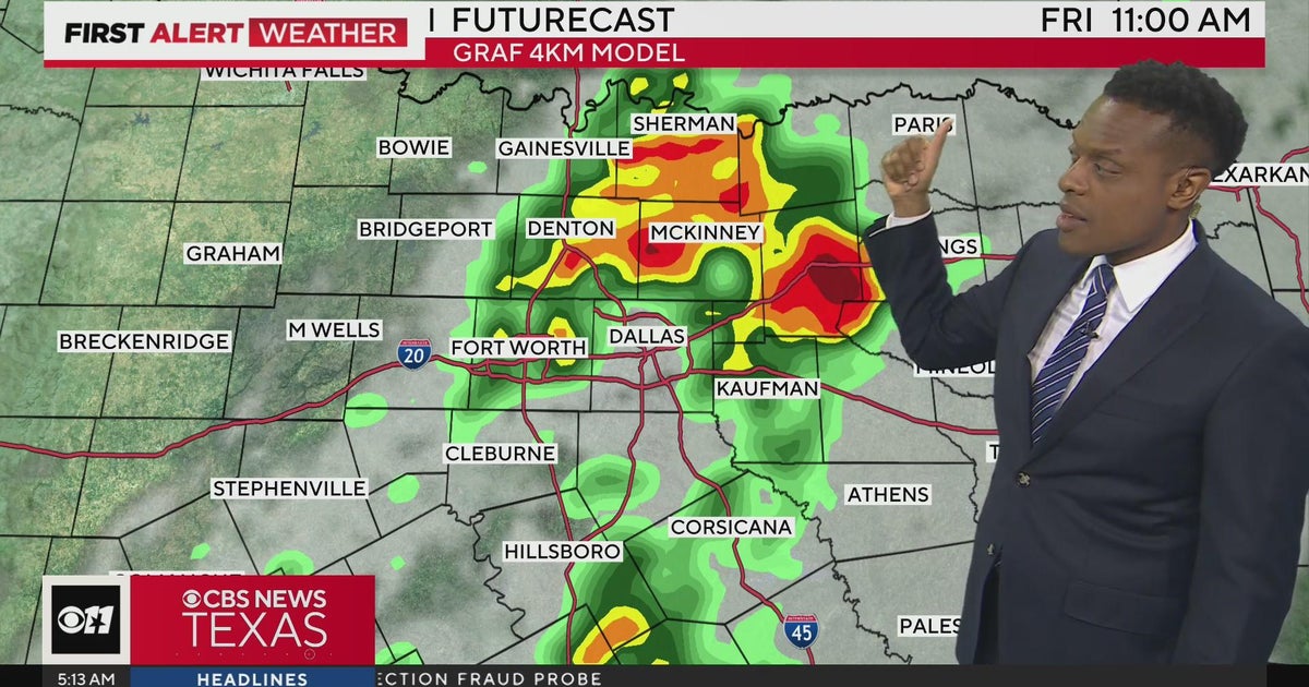 Severe weather forecasted in North Texas through the weekend - CBS Texas