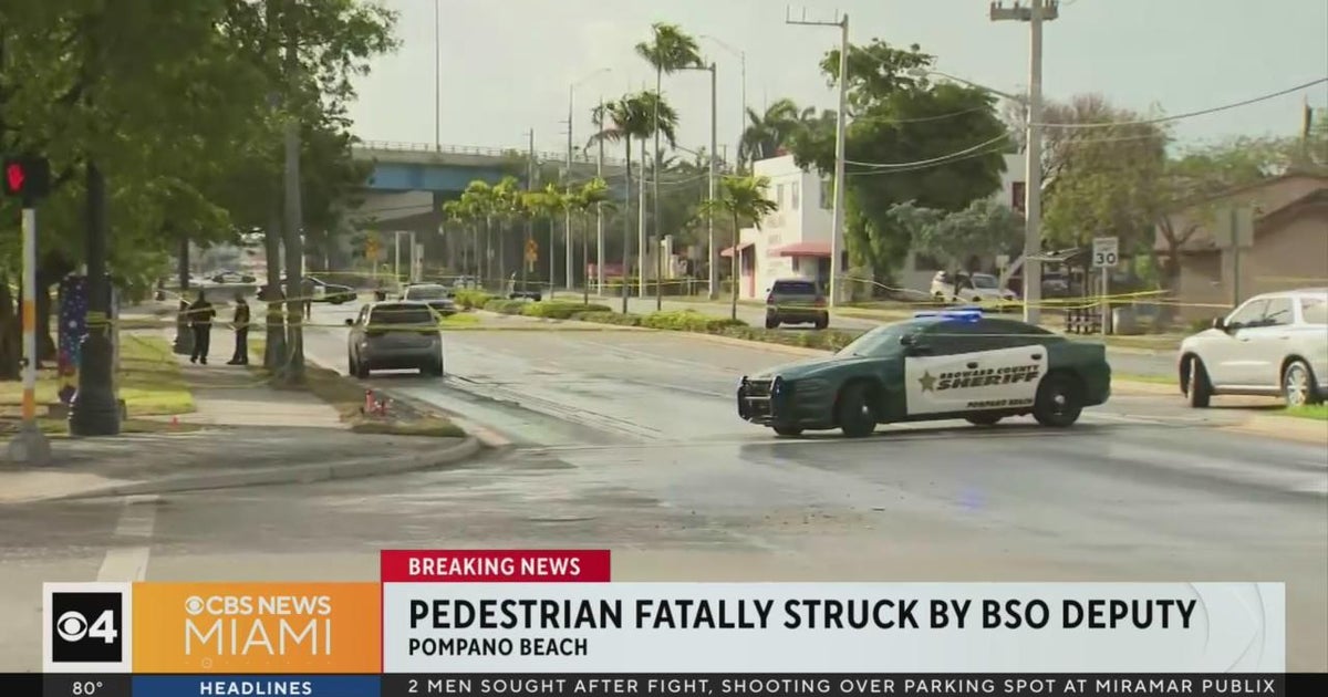 Pedestrian fatally struck by Broward County deputy in Pompano Beach ...