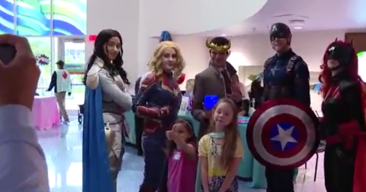 Superheroes Visit Children’s Health on Cape Day