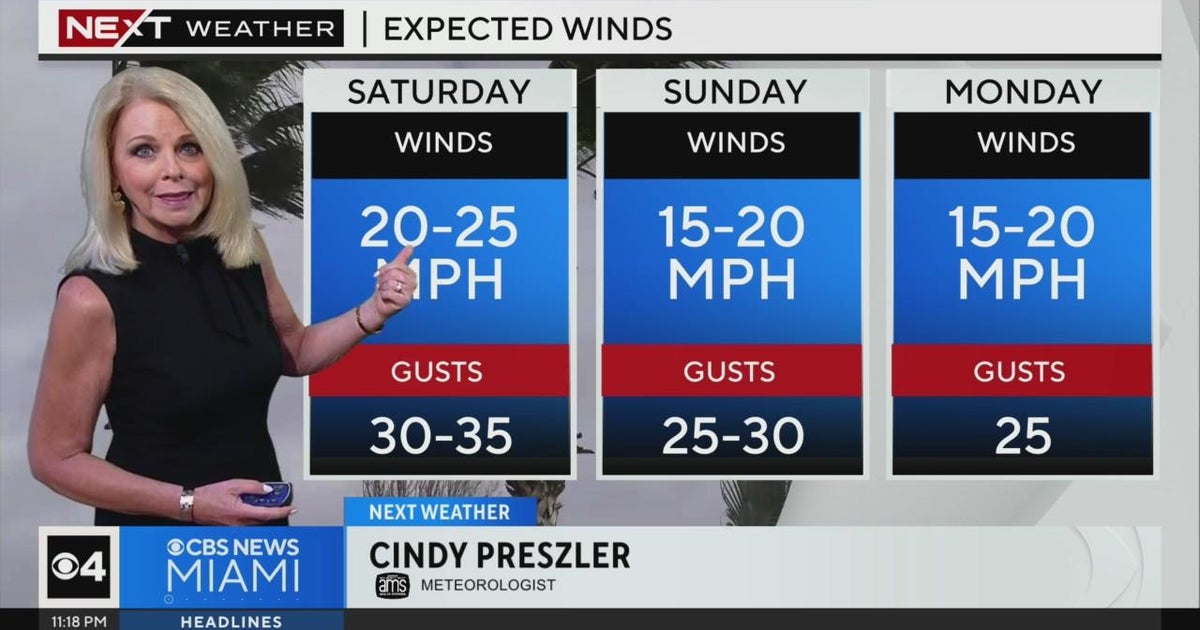 Miami weather for Friday 4/26/24 11PM - CBS Miami
