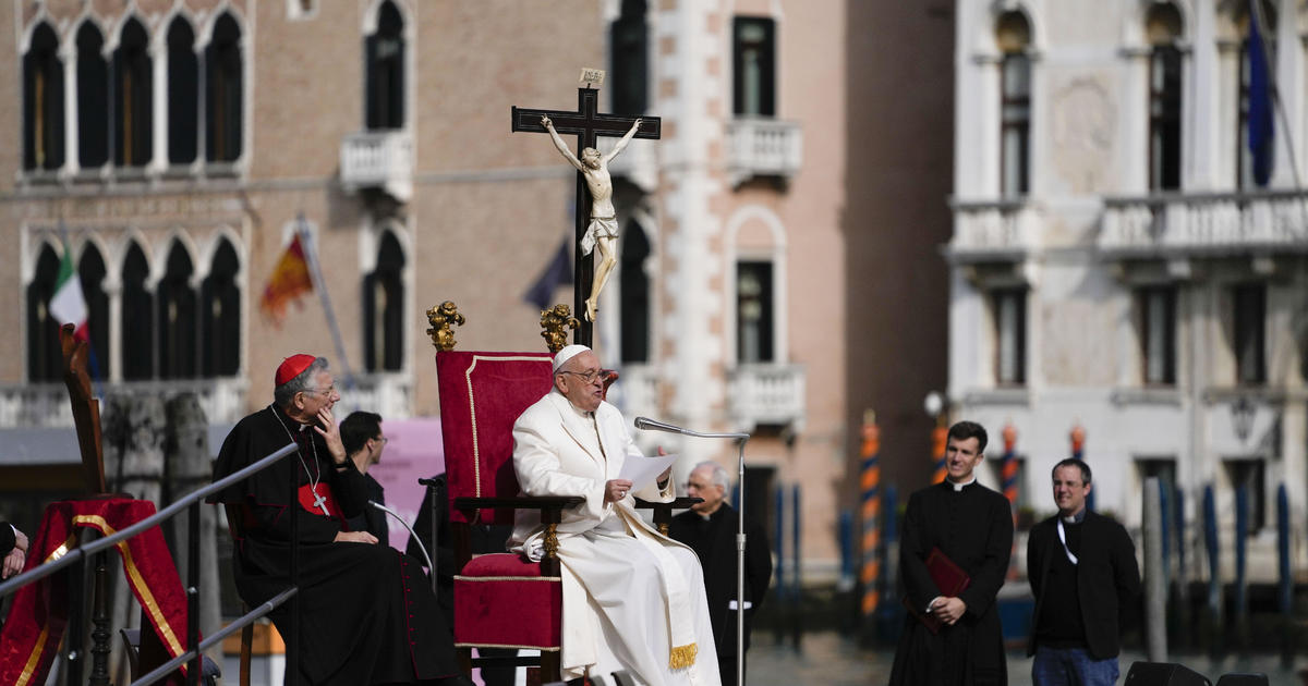Pope Francis visits Venice in first trip outside of Rome in seven months