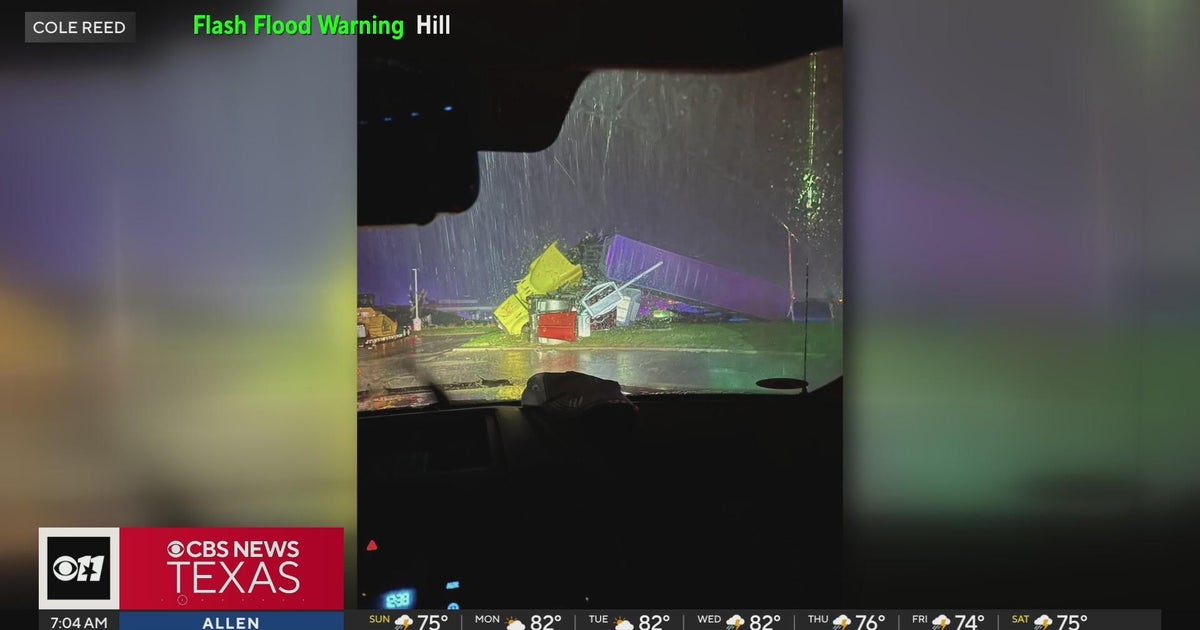 Tornadoes leave behind damaged buildings in Southern Oklahoma - CBS Texas