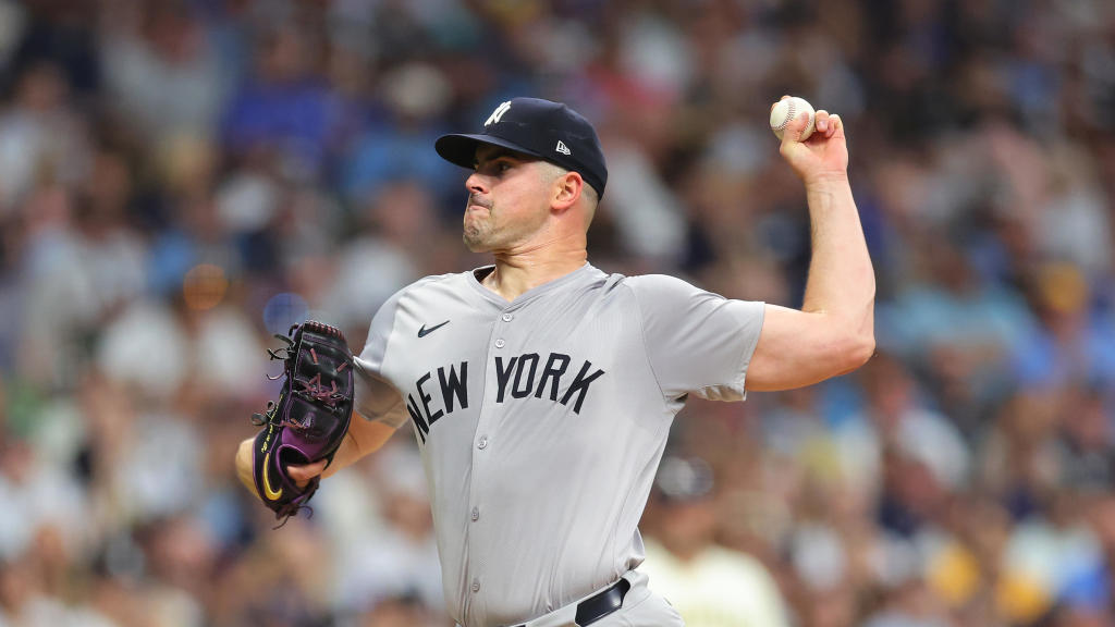 Carlos Rodón pitches 6 strong innings, Yankees hit 4 homers in rout
of Brewers