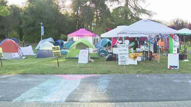 Sonoma State University tent protest 