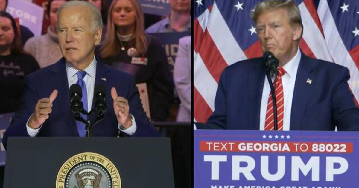 CBS News poll finds economy is a top issue in major battleground states for Biden, Trump