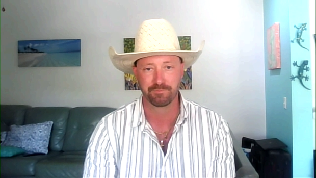 Ryan Watson is seen during an interview with CBS News on April 29, 2024.