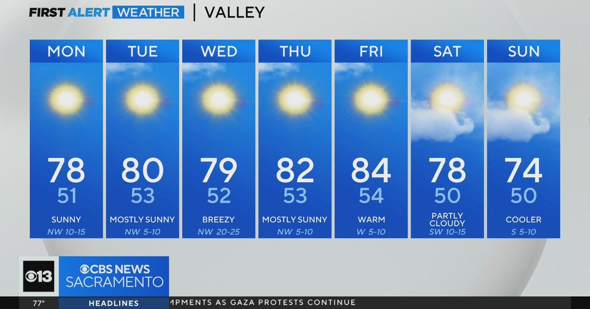 Sunny skies ahead for Northern California