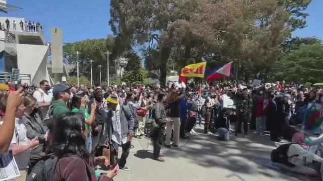 SFSU protests in support of Palestinians 