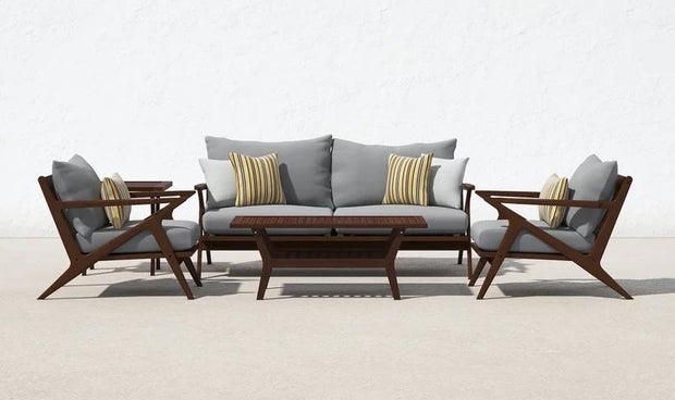 All Modern Bex 4-Person Outdoor Seating Group with Cushions