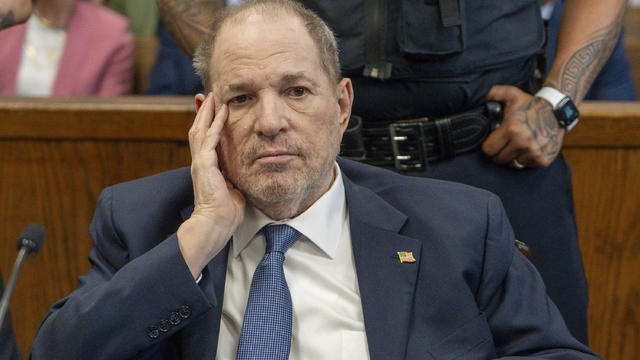  
Harvey Weinstein appears in court as prosecutors seek September retrial 
Prosecutors asked for a September retrial for Harvey Weinstein. 
20H ago