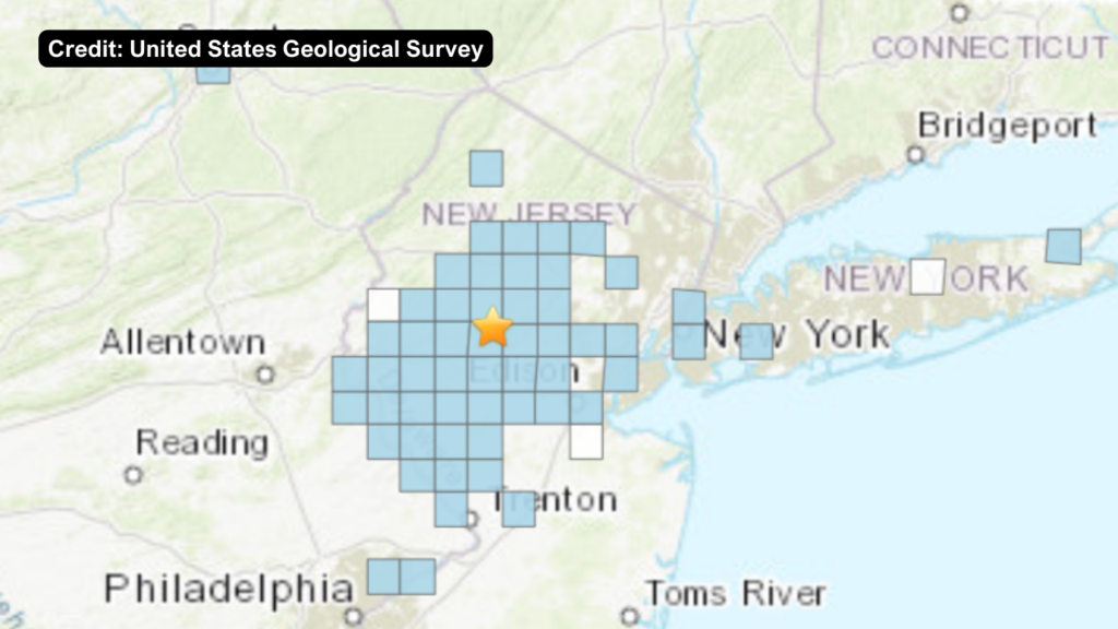 Earthquake hits New Jersey town for second time in a week. See the
map.