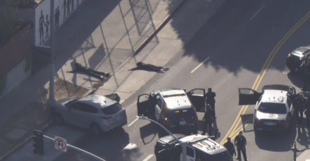 LAPD chases down four shooting suspects during pursuit through Downtown ...