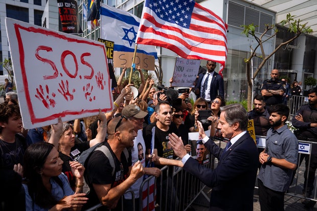 APTOPIX Israel Palestinians US Blinken