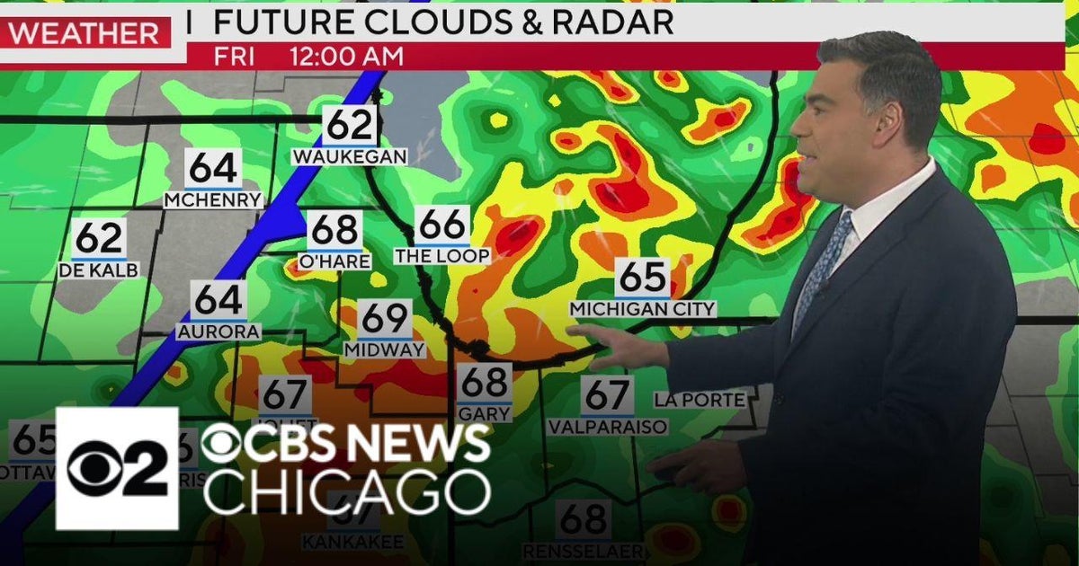 Rain tapers off Friday afternoon in Chicago - CBS Chicago