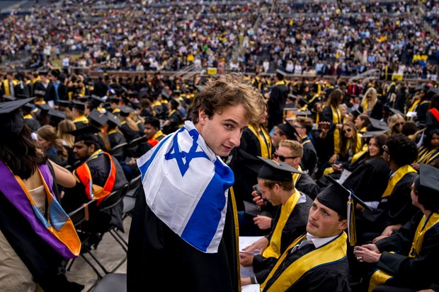 Commencement ceremony held at the University of Michigan amid ongoing pro-Palestinian protests on campus