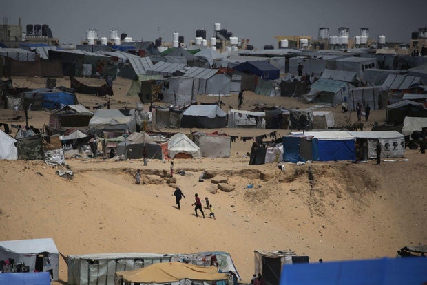 Gaza camp in Rafah
