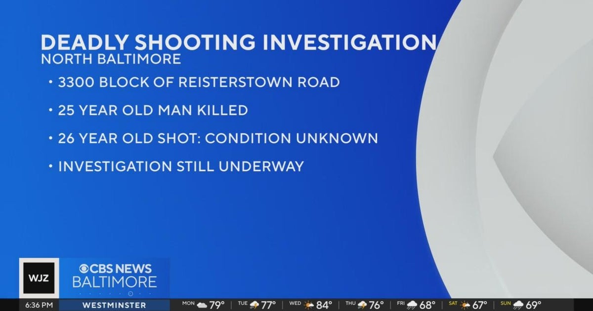 Man killed in double shooting in North Baltimore - CBS Baltimore