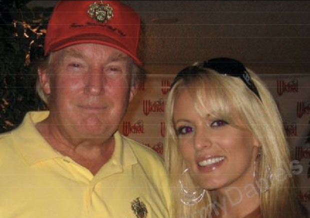 Donald Trump and Stormy Daniels at a charity golf tournament in Nevada in 2006. 