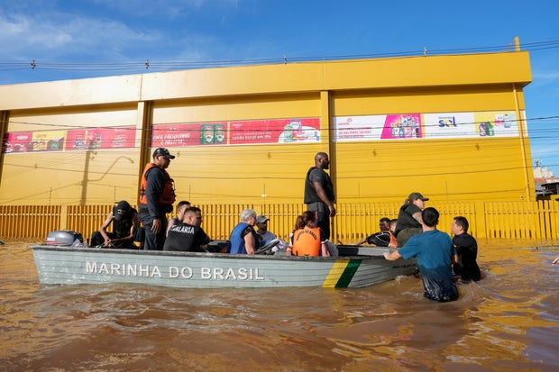 Heavy rains in Brazil