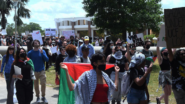 University of Central Florida students protest against Israel, call for ceasefire in Gaza 
