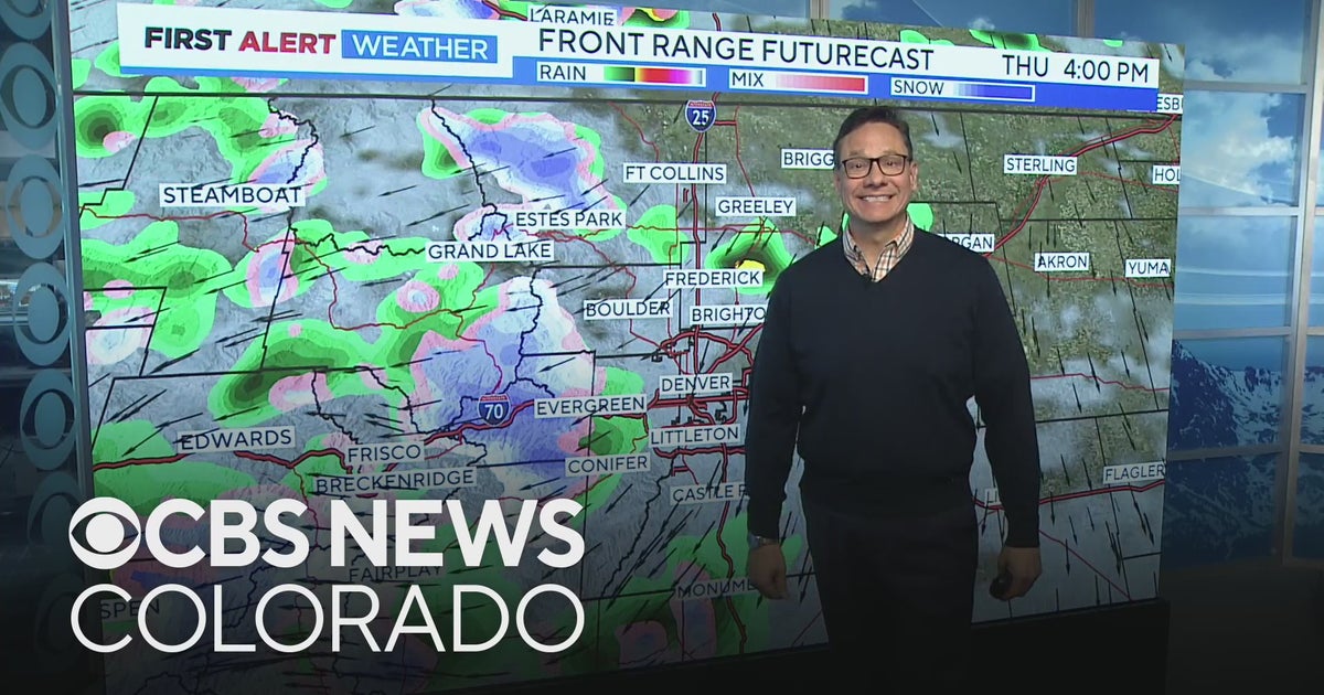 Rain and snow and cooler temps to top off week - CBS Colorado