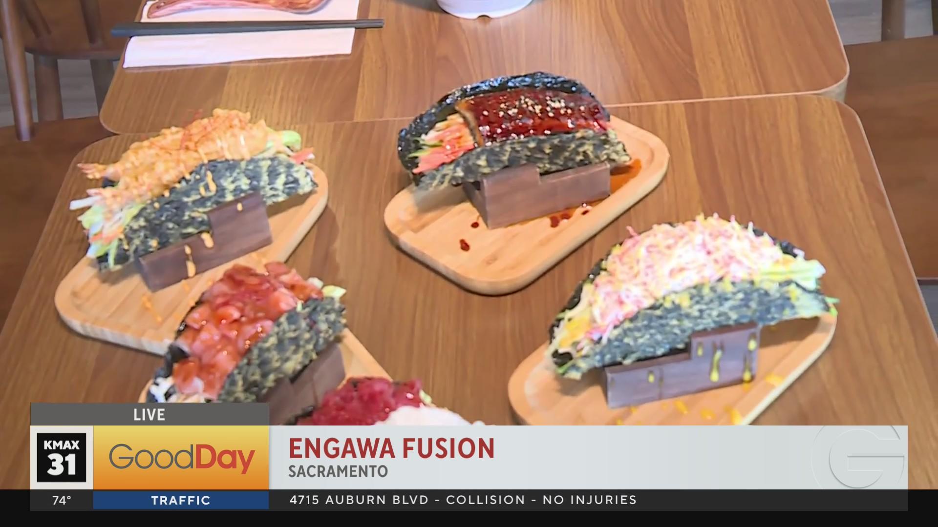 Making sushi tacos at Engawa Fusion! - Good Day Sacramento