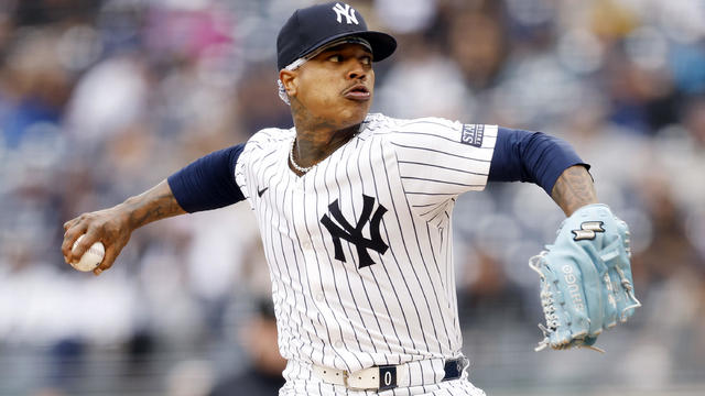 Marcus Stroman #0 of the New York Yankees pitches during the first inning against the Houston Astros at Yankee Stadium on May 09, 2024 in the Bronx borough of New York City. 