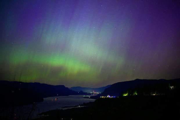 The Aurora Borealis, Or Northern Lights, Visible From Large Swath Of North America 