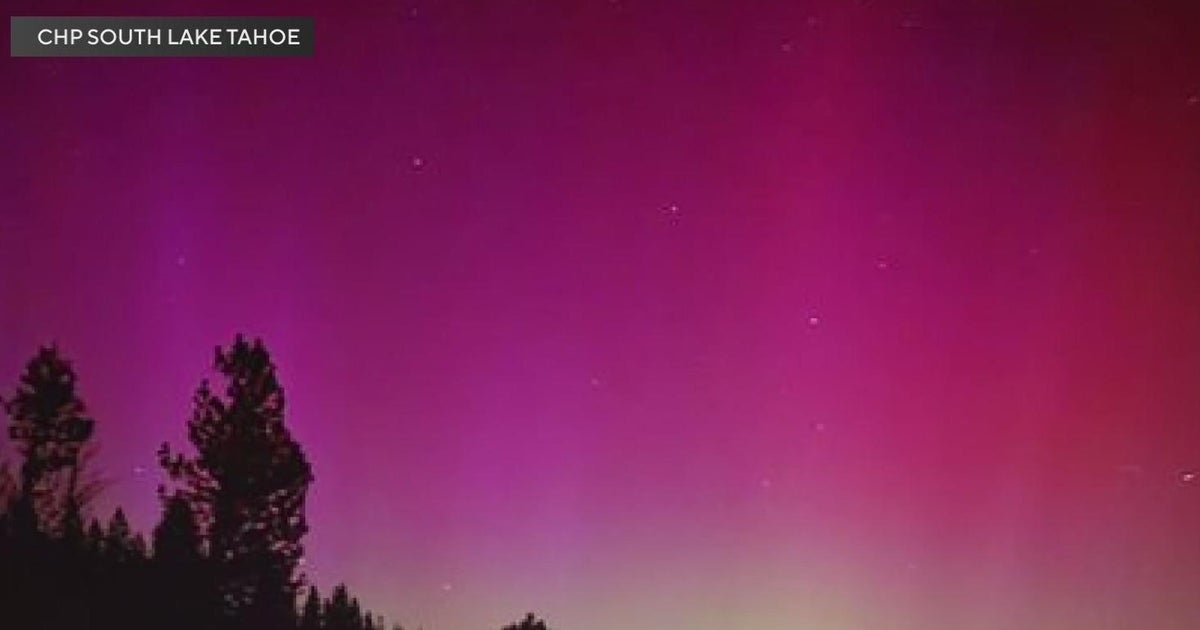 Northern lights illuminate Northern California
