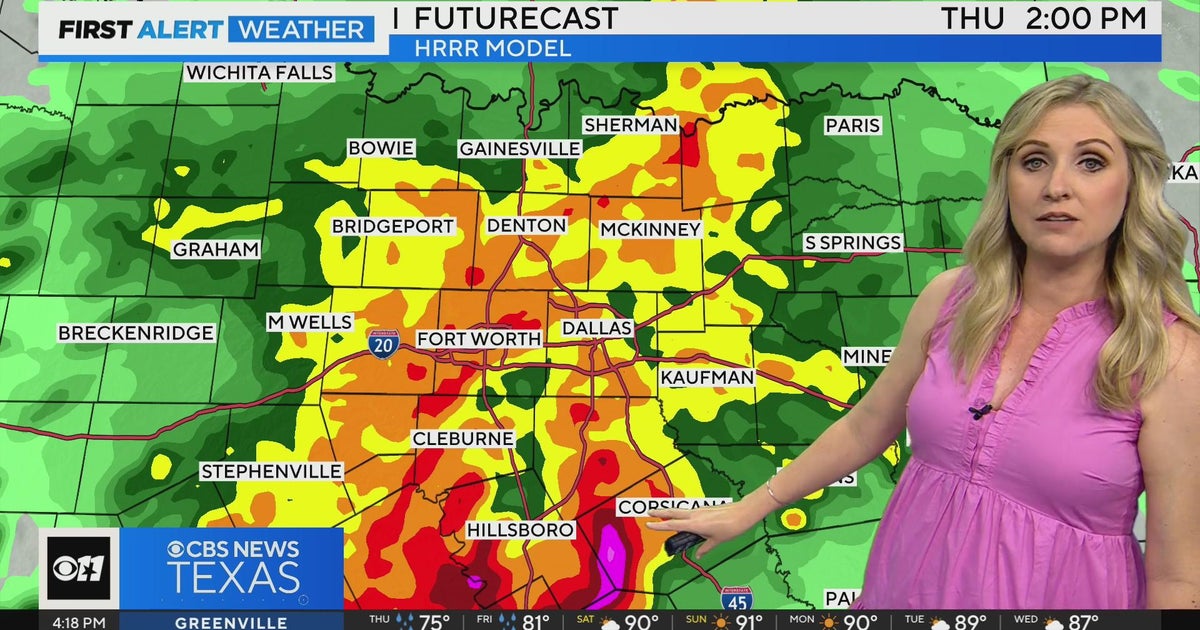 Widespread rain for North Texas Thursday - CBS Texas